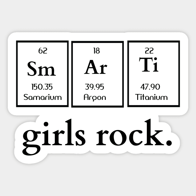 Smart Girls Rock Sticker by iamurkat